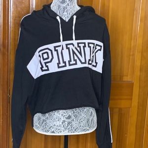 Pink pullover hoodie